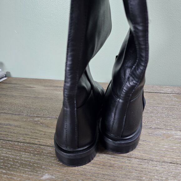 Steve Madden Women's Leather Gaige Riding Boots Black Size 9 - Picture 5 of 9